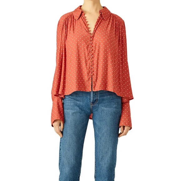 Free People Blouse Size S/P - Picture 7 of 13